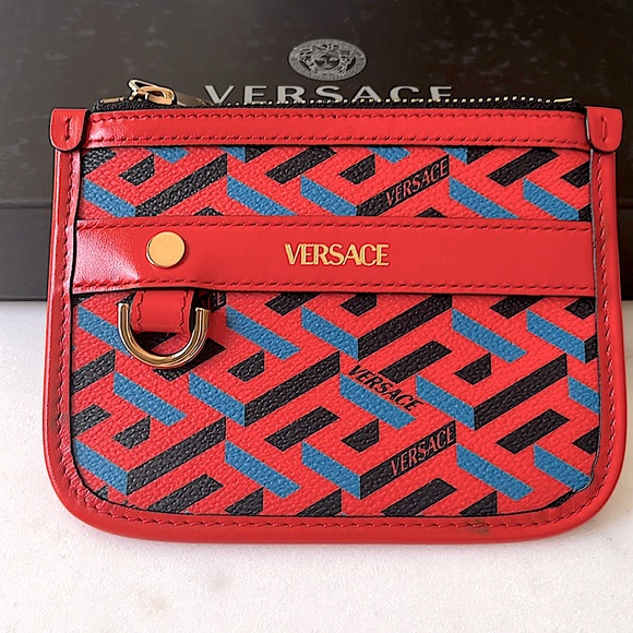 Versace Accessories - ❤️💙NIB Versace La Greca Leather Belt Bag/Coin Purse